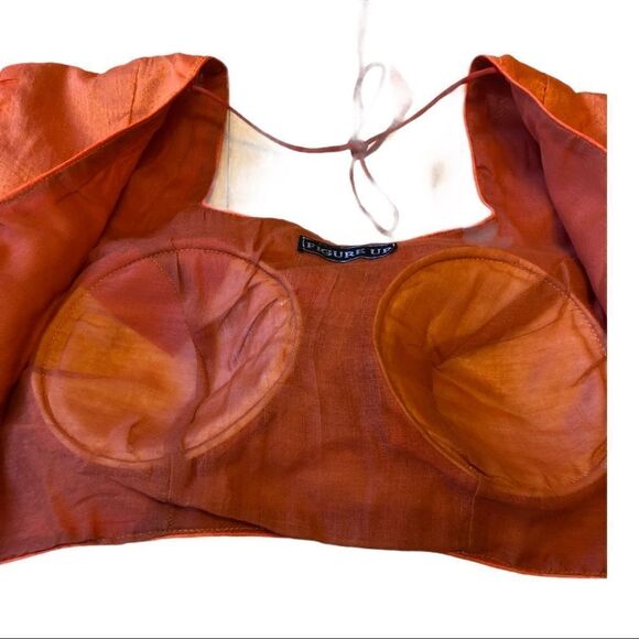 FIGURE Up Choli Saree Blouse 100% Silk EUC - Picture 9 of 9